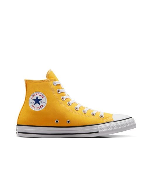 Converse Yellow Chuck Taylor All Star Canvas High Top Shoe