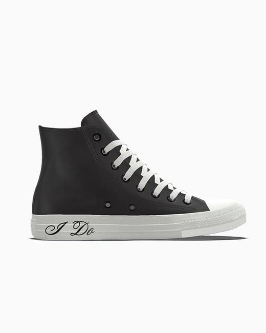 Converse Black Custom Chuck Taylor All Star Wedding By You