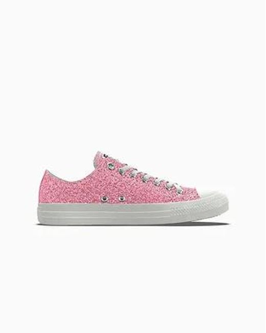 Converse Pink Custom Chuck Taylor All Star Glitter By You