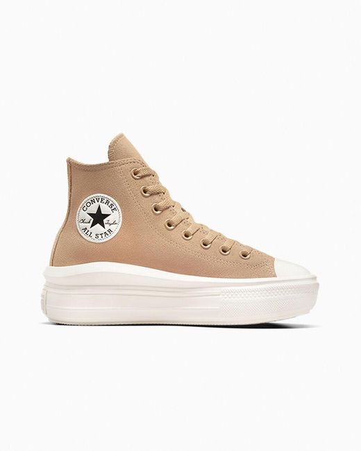 Converse Natural Chuck Taylor All Star Move Platform Colorful Suede