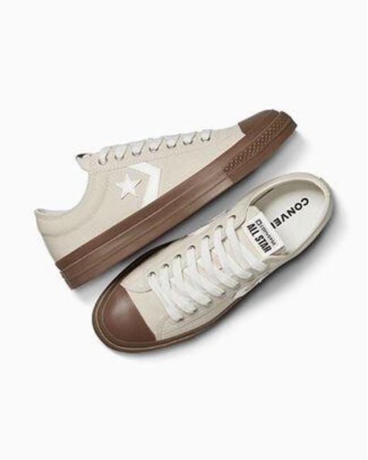 Converse White Star Player 76 Gum Sole Canvas