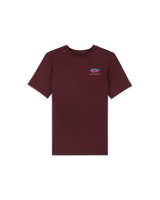 Converse Purple Abstract Mountain T-Shirt Cotton For for men