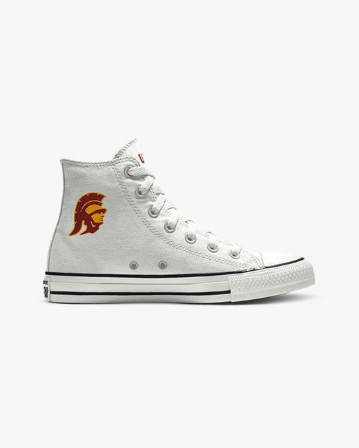 Converse White Custom Chuck Taylor All Star University Of Southern California Trojans By You Canvas