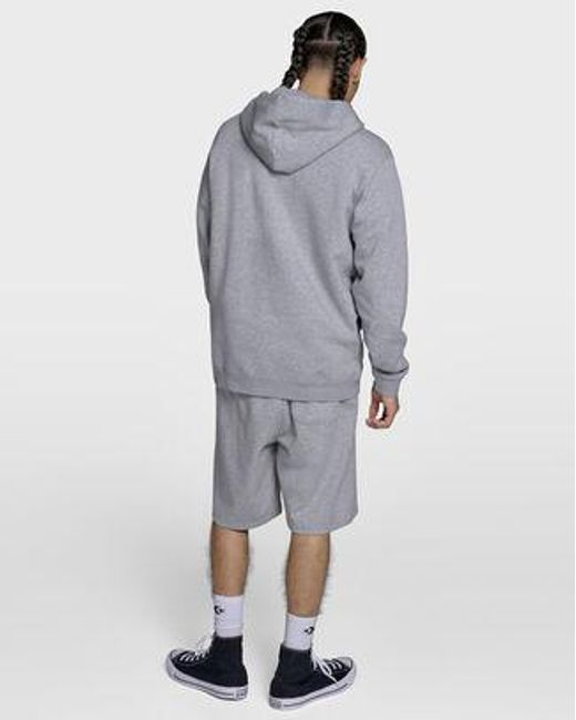 Converse Gray Chuck Taylor All Star Patch Hoodie Polyester For for men