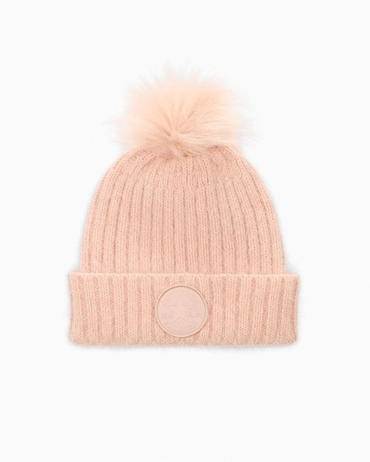 Converse Pink Pom Beanie