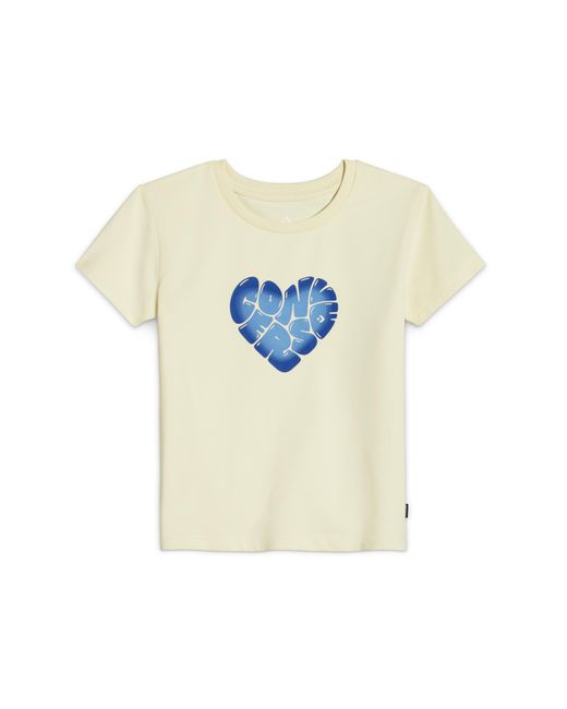 Converse White Heart T-Shirt Cotton For