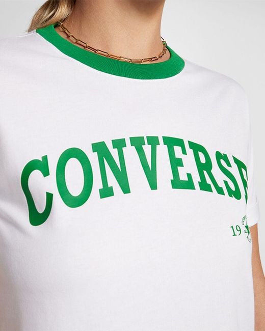 Converse White Retro Ringer T-shirt