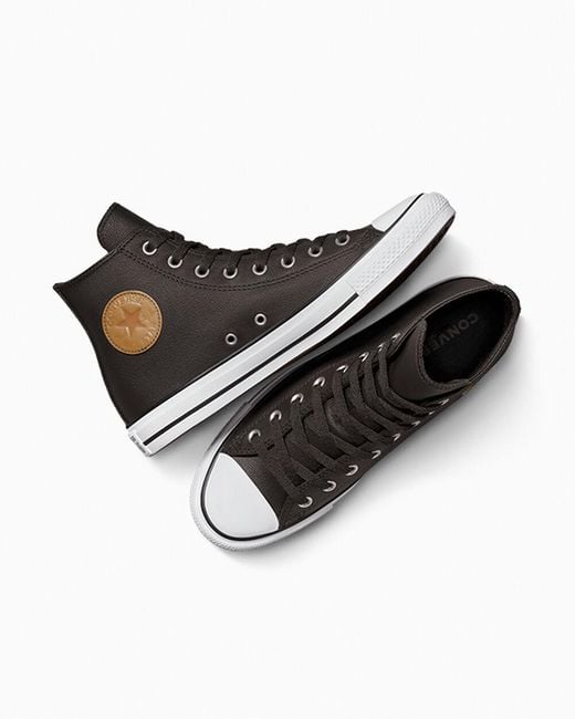 Converse Black Chuck Taylor All Star Leather for men