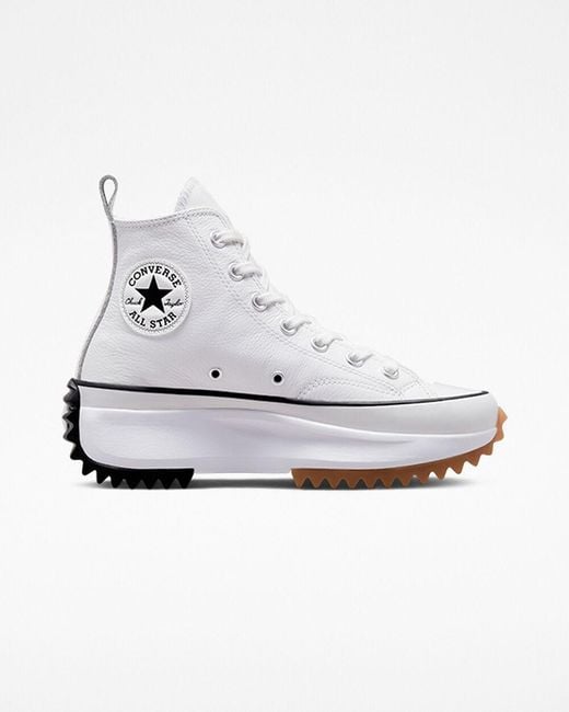 Converse White Run Star Hike Platform Foundational Leather for men