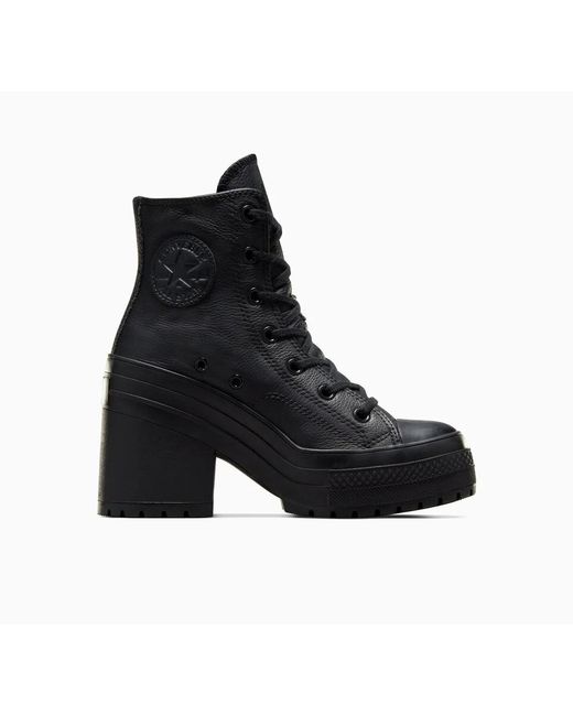 Converse Chuck 70 De Luxe Heel Leather in Black Lyst UK