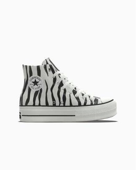 Converse White Custom Chuck Taylor All Star Lift Platform By You