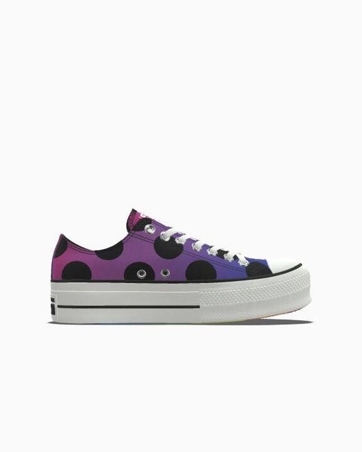 Converse Blue Custom Chuck Taylor All Star Lift Platform Pride By You