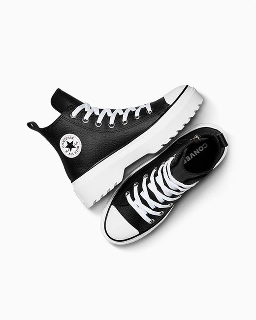 Converse Black Chuck Taylor All Star Lugged Lift Platform Leather for men