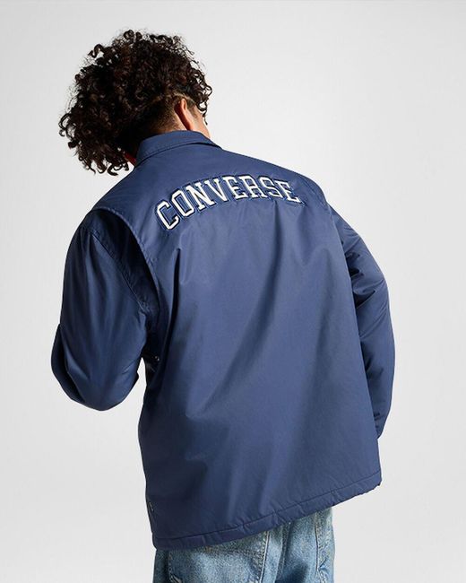 Converse Blue Retro Coaches Jacket