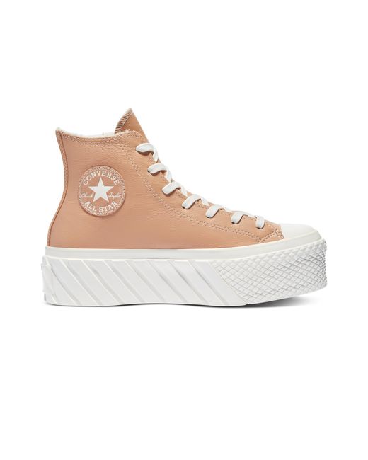 converse cozy brown platform