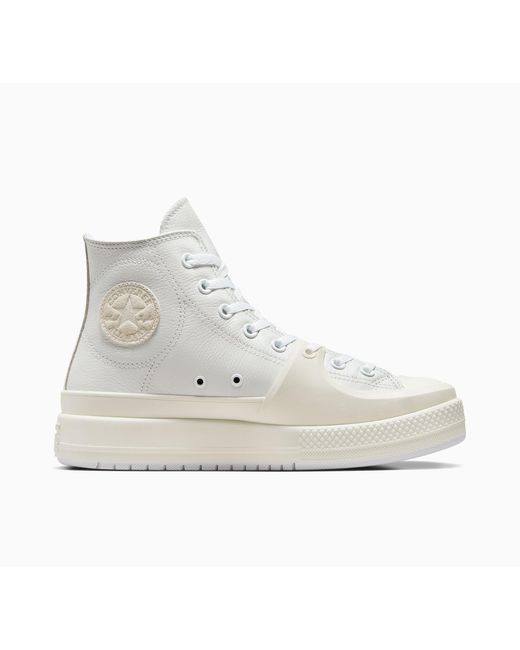Converse White Chuck Taylor Construct Leather