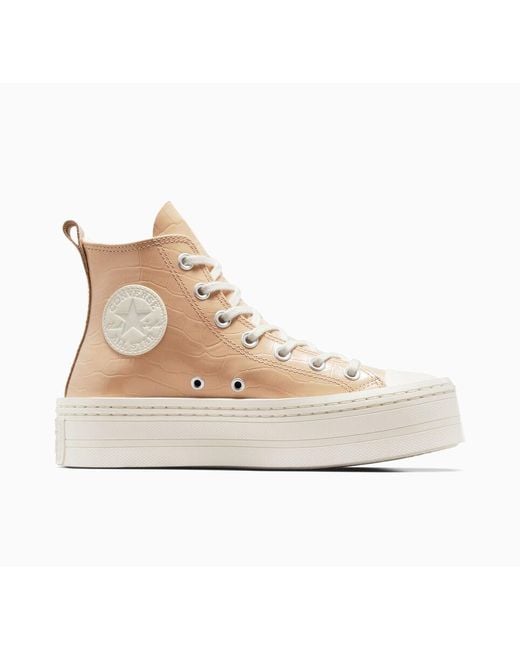 Chuck Taylor Modern Lift Platform Embossed Converse en coloris Neutre | Lyst