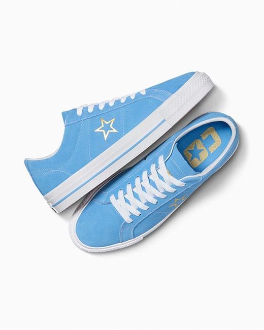 Converse Blue One Star Pro Suede