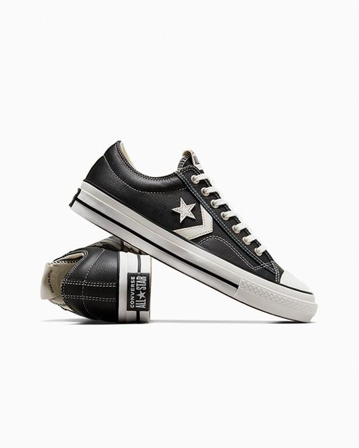 Converse Black Star Player 76 Fall Leather