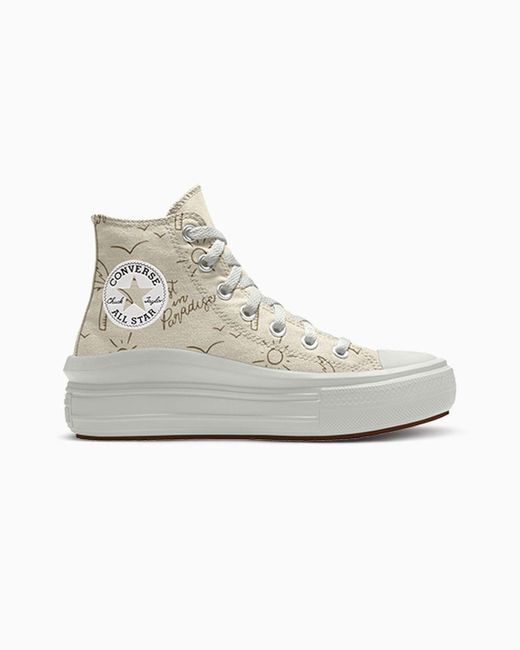 Converse White Custom Chuck Taylor All Star Move Platform By You