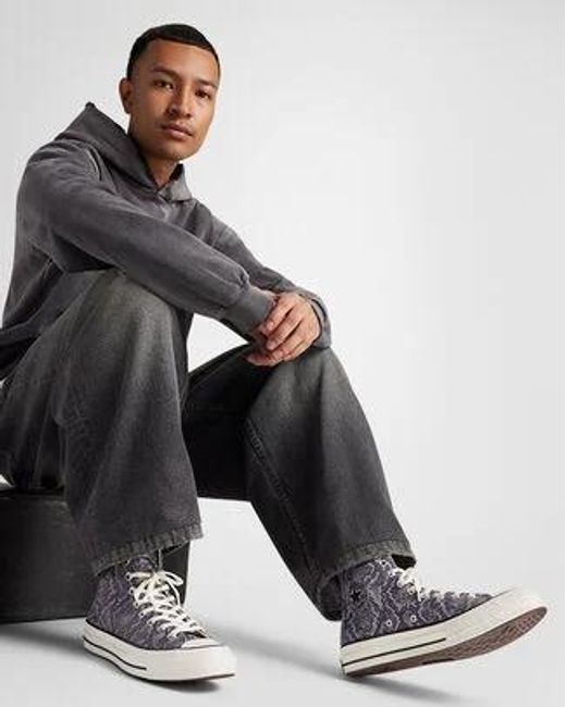 Converse Blue Chuck 70 Faux Snakeskin