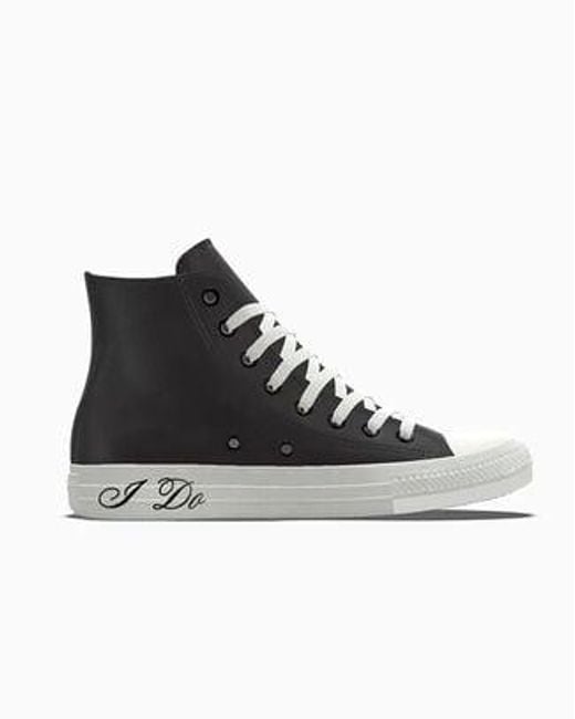 Converse Black Custom Chuck Taylor All Star Wedding By You