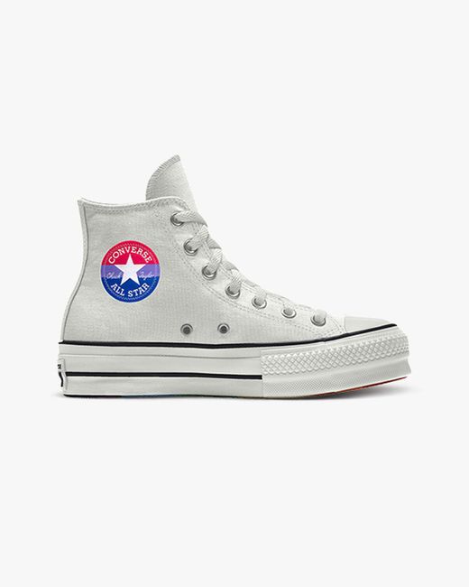 Converse White Custom Chuck Taylor All Star Lift Platform Pride By You