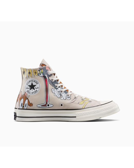 Converse White X tom and jerry chuck 70 black