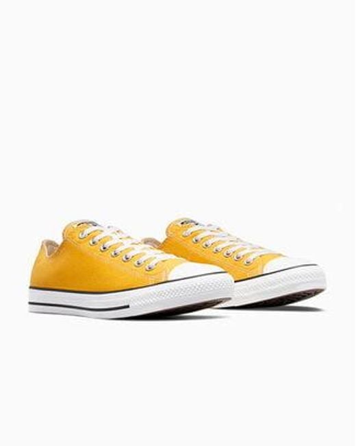 Converse Yellow Chuck Taylor All Star Canvas Low Top Shoe