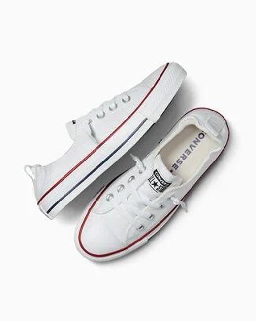 Converse White Chuck Taylor All Star Shoreline Low Top Shoe Canvas For