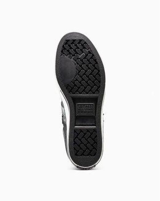 Converse Black Star Player 76 Leather & Metallic