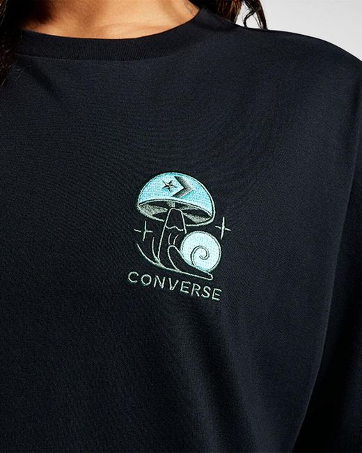 Converse Blue Mushroom Graphic T-shirt