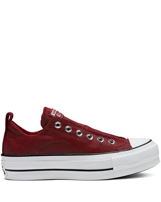 Chuck Taylor All Star Final Frontier plate-forme sans lacets Converse en  coloris Rouge | Lyst