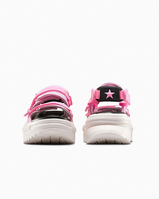 Converse Pink Run Star Utility Sandal Cx Easy On