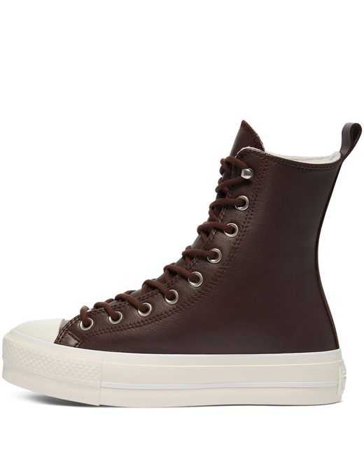 mountain club extra high converse brown