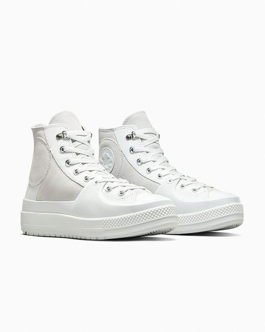 Converse Gray Chuck Taylor All Star Construct Leather