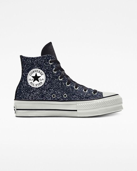 Converse Custom Chuck Taylor All Star Lift Platform Glitter By You in ...