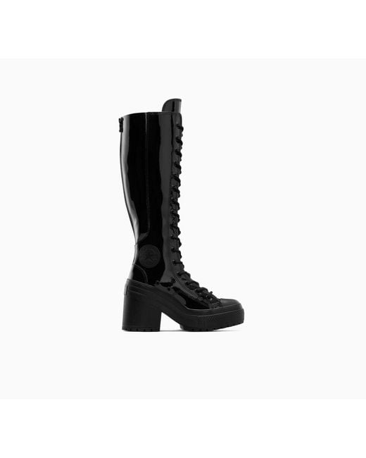 Converse Chuck 70 De Luxe Heel Xxhi Platform Patent Leather in Black | Lyst  UK
