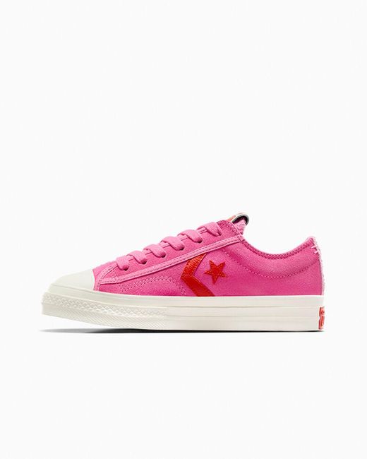 Converse Pink Star Player 76 Suede