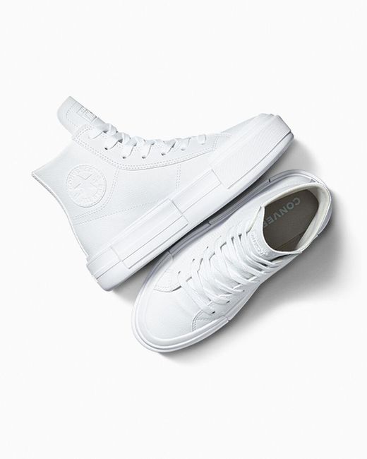 Converse lux leather white shop
