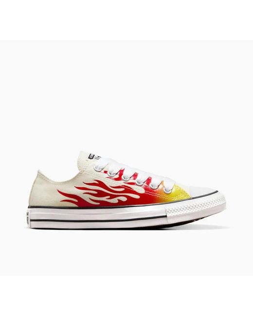 Converse Red Chuck Taylor All Star Flames