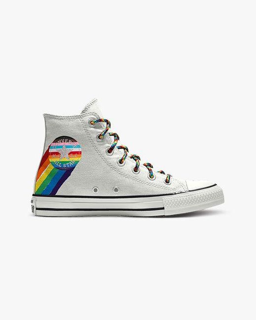 Converse White Custom chuck taylor pride by you