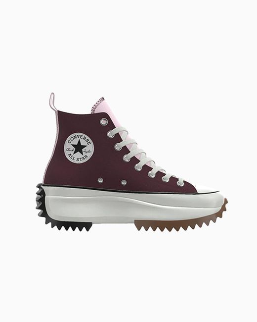Converse Red Custom Run Star Hike Platform By You