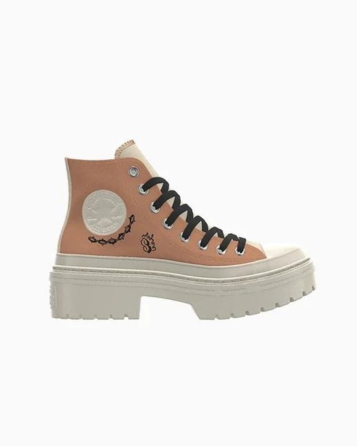 Converse Brown Custom Chuck Taylor All Star Lugged Heel Platform By You