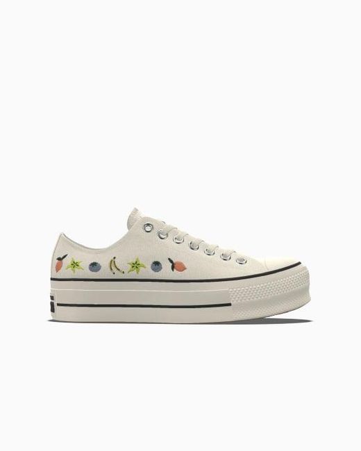 Converse White Custom Chuck Taylor All Star Lift Platform By You