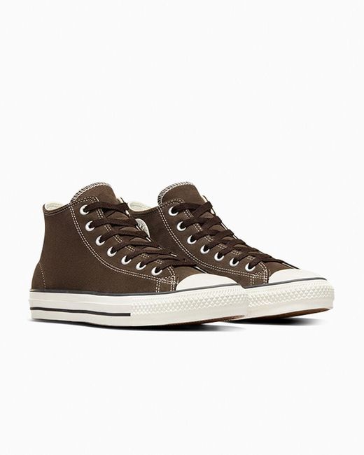 Brown suede converse deals