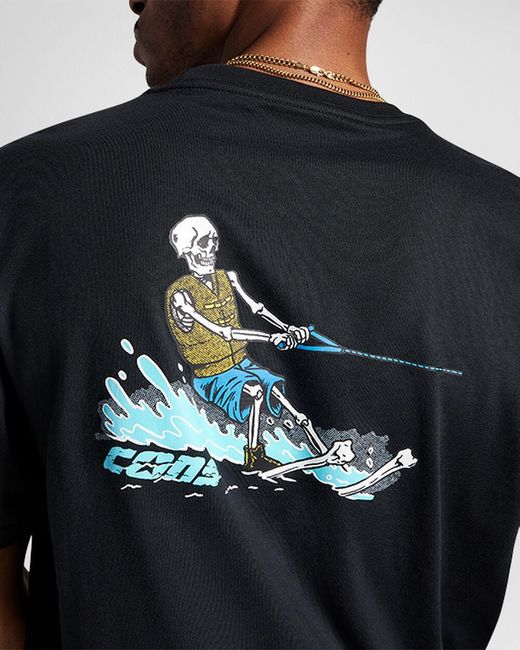 Converse Black Skeleton Water Ski T-shirt