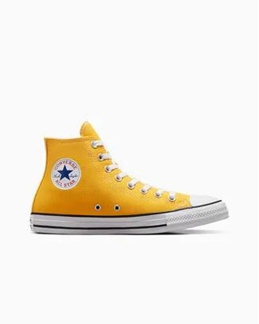 Converse Yellow Chuck Taylor All Star Canvas High Top Shoe