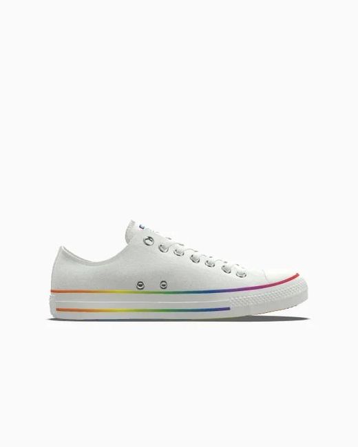 Converse White Custom Chuck Taylor All Star Pride By You Canvas