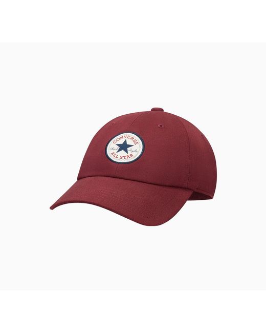 Converse Red All Star Patch Baseball Hat for men